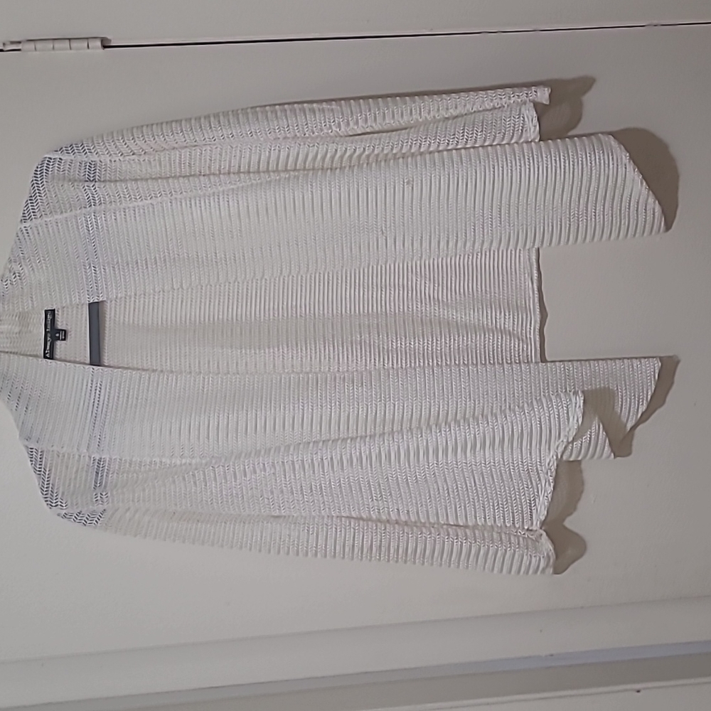 Always Indigo open weave sweater top size S